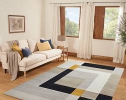 3D Wave Relief Contour Rug