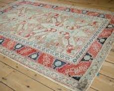 Antique Distressed Oushak Rug